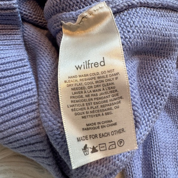 Aritzia Wilfred sweater in “soft Iris” size M - Picture 8 of 9